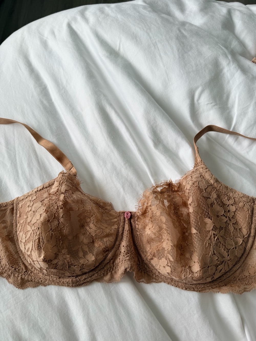 Victoria’s Secret Lace Underwire Bra in Tan